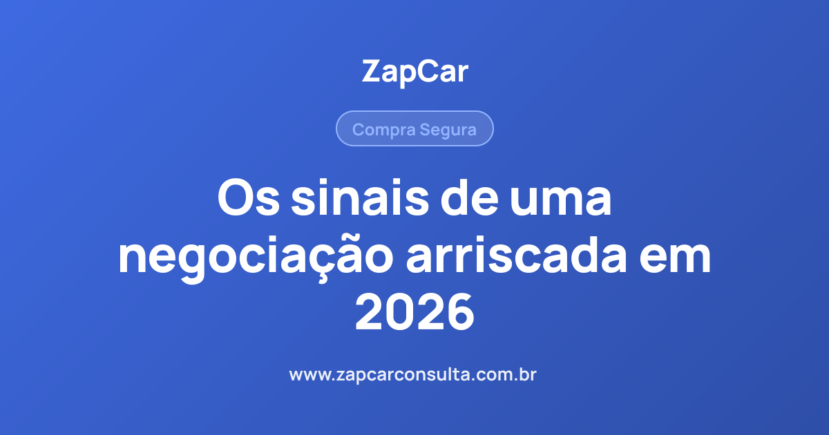 Os sinais de uma negociação arriscada em 2026