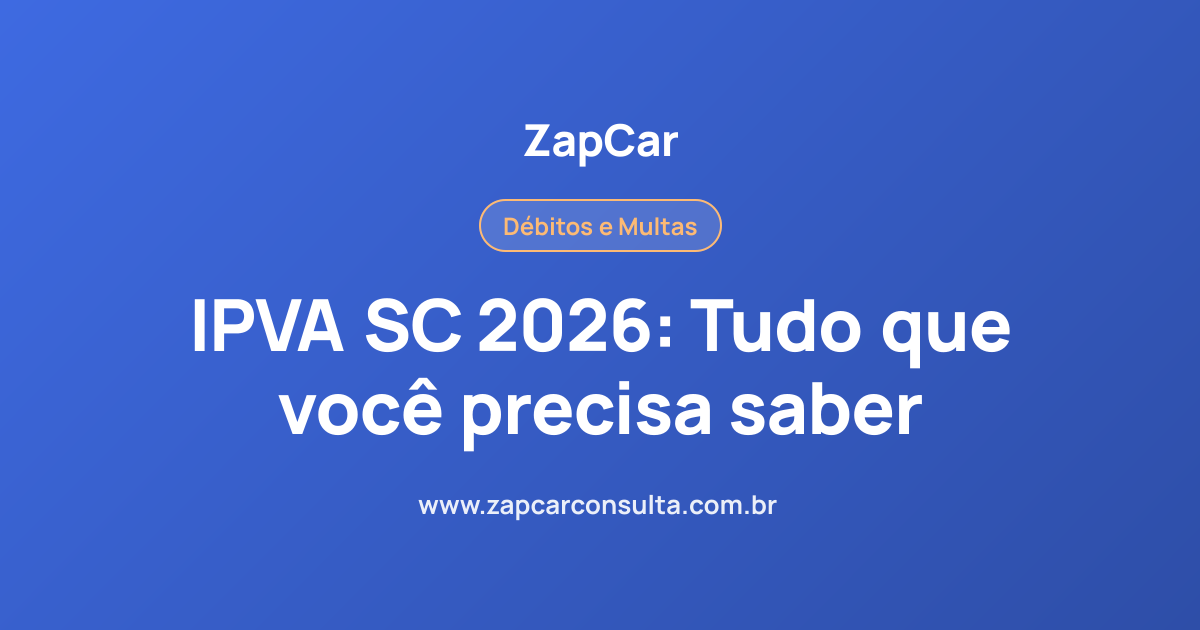 IPVA SC 2026: Tudo que você precisa saber