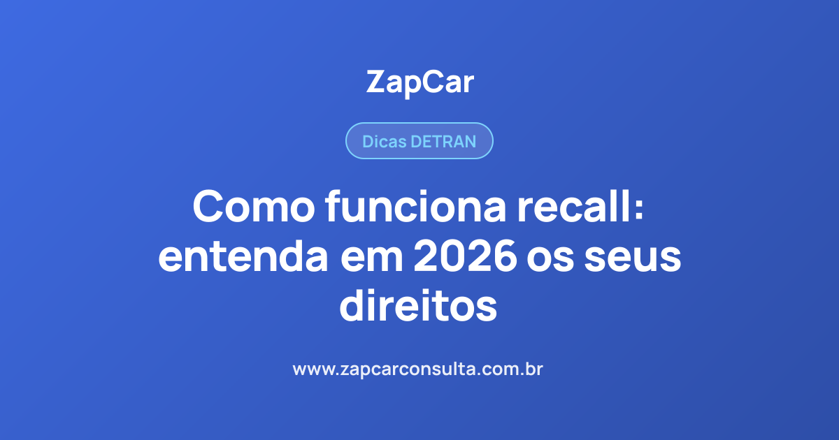 Como funciona recall: entenda em 2026 os seus direitos