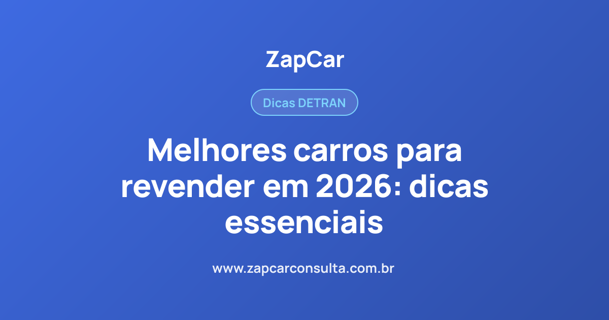 Melhores carros para revender em 2026: dicas essenciais