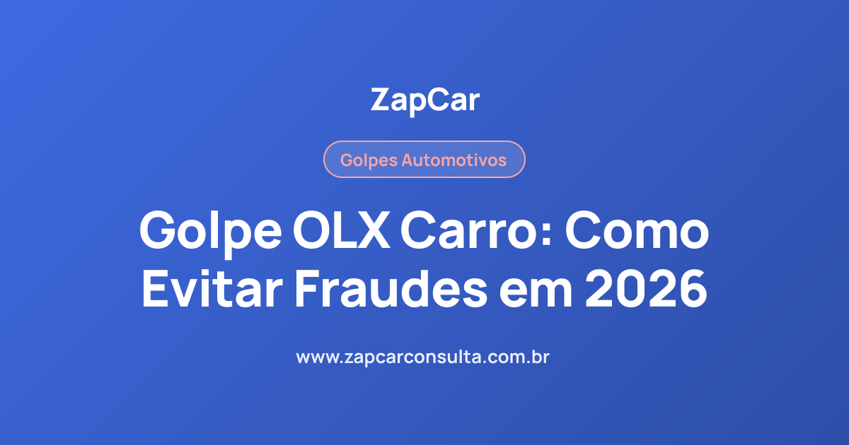 Golpe OLX Carro: Como Evitar Fraudes em 2026