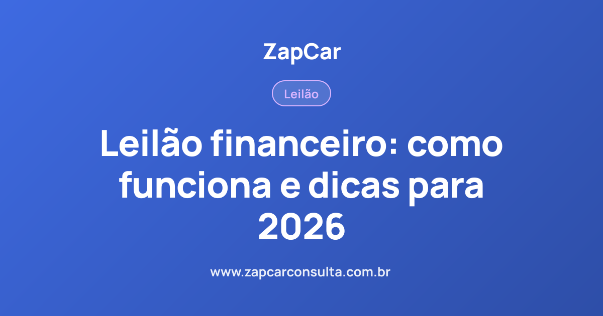 Leilão financeiro: como funciona e dicas para 2026